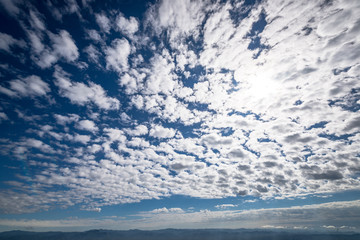 Clouds obscured the sun