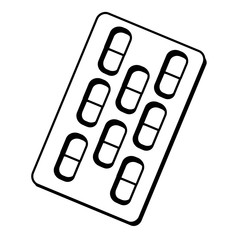 medicine drugs isolated icon vector illustration design