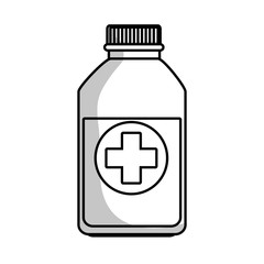 medicine bottle isolated icon vector illustration design