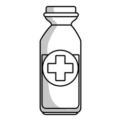 medicine bottle isolated icon vector illustration design