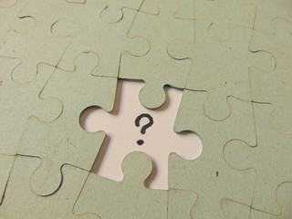 Fototapeta premium missing piece of a puzzle