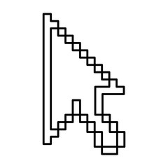 arrow pointer isolated icon vector illustration design