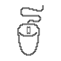 Fototapeta na wymiar computer mouse isolated icon vector illustration design