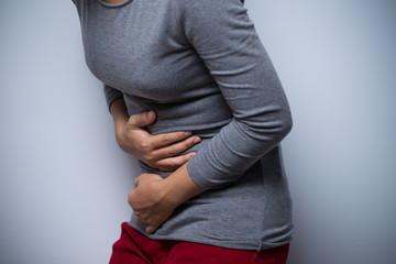 Woman has stomachache