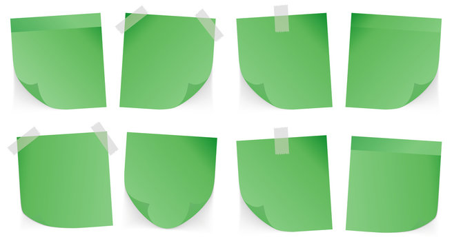 gr&uuml;ne Notizzetel
