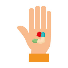 Fototapeta premium medicine drugs isolated icon vector illustration design