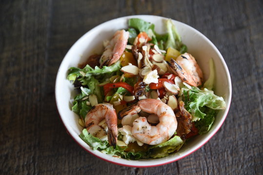 Serving Of Prawn Salad 