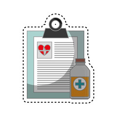 order medical isolated icon vector illustration design
