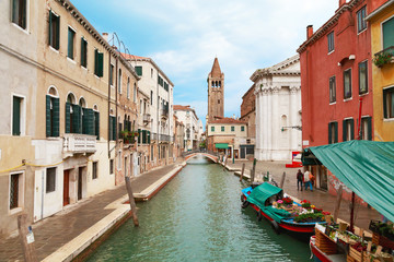 Naklejka premium Venice. St. Barnaba belfry