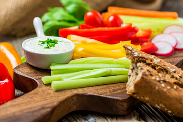 Frisches Gemüse - Rohkost - Diät