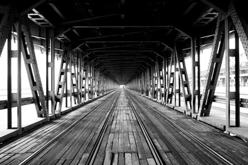 Rail bridge in Warsaw