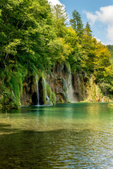 Fototapeta na wymiar Plitvica waterfalls in Croatia