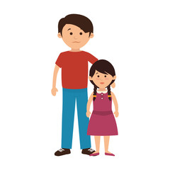 Obraz na płótnie Canvas happy family member character vector illustration design