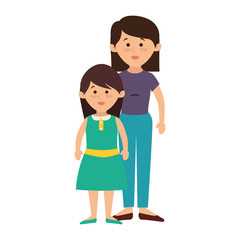 happy family member character vector illustration design