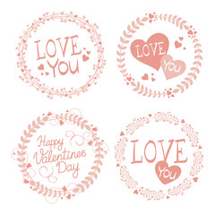 Garland Valentines day