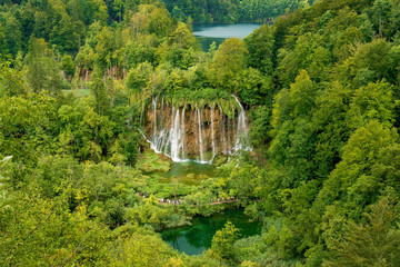 Big Plitice waterfall and lakes