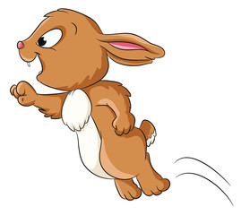 Vektor Illustration eines niedlichen Häschens