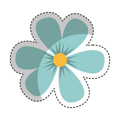 cute flower isolated icon vector illustration design