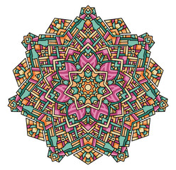 Vector Ornate Mandala. Decorative element. Hand drawn.