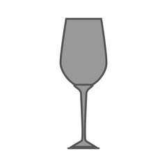 wine cup kitchen tool isolated icon vector illustration design
