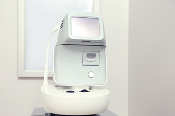 Modern tonometer in ophthalmologist's office