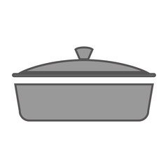 pot kitchen tool isolated icon vector illustration design