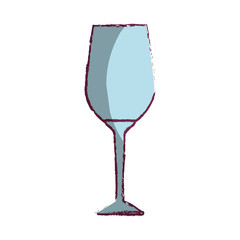 wine cup kitchen tool isolated icon vector illustration design