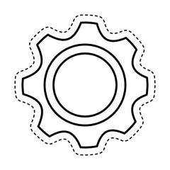 gear setting isolated icon vector illustration design