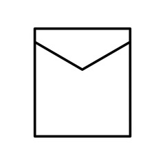 envelope mail isolated icon vector illustration design