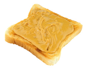 Peanut Butter Spread On Toast