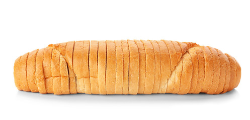 Sliced bread isolated on white