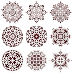 Set of mandalas