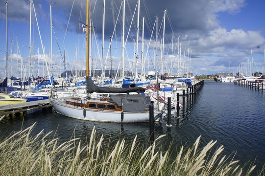 Fototapeta Hafen in Bogense auf Fünen (Dänemark)