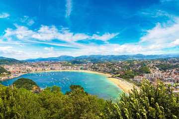 Panoramic view of San Sebastian