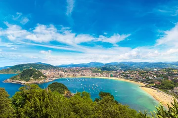 Foto op Canvas Panoramic view of San Sebastian © Sergii Figurnyi