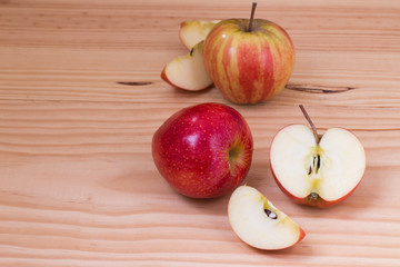 Ripe red apples.