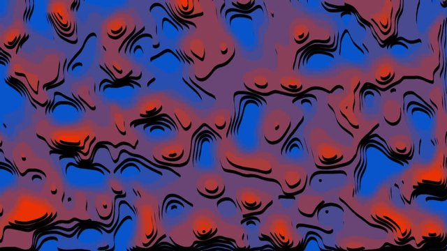 Flacky Gradient Pattern Like Topographic Map   -   Abstract  Video Footage
