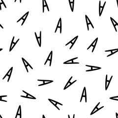 Seamless pattern - letters A