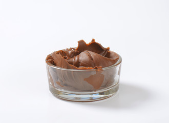 bowl of chocolate cream