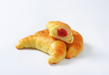 jam filled croissants