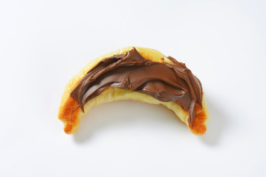 Croissant With Chocolate Spread