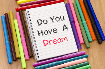 Do you have a dream text concept