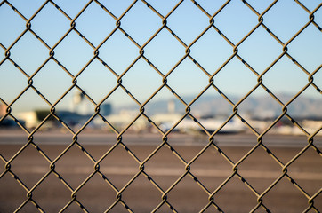 Fototapeta premium Maschendrahtzaun 