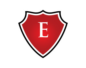 E Letter Shield Logo