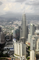 KUALA LUMPUR, MALAYSIA - 18TH MAY 2013  Kuala Lumpur and its surrounding urban areas form the most economically growing region in Malaysia. Its modern skyline is dominated by Petronas Twin Towers. © KAL'VAN