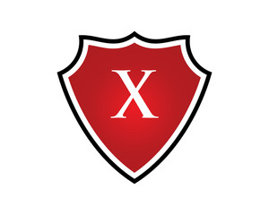X Letter Shield Logo