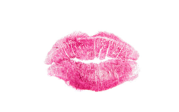 lips with lipstick mark