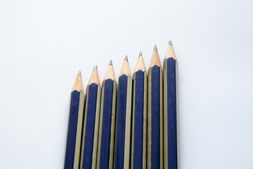 Close-up of black pencils