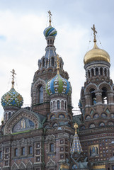 The Church on spilled Blood. One of the attractions of St. Petersburg