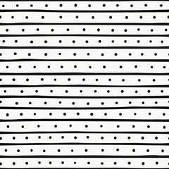 Abstract seamless pattern in black and cream.